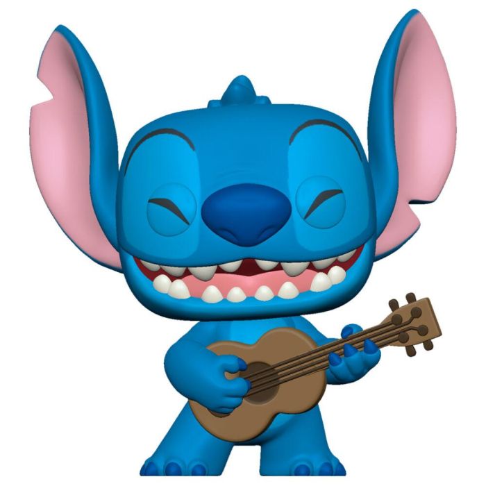 Funko Figura POP Disney Lilo & Stitch - Stitch con Ukelele Vinilo 9cm