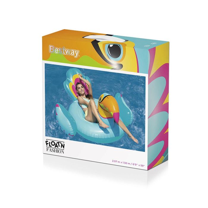 Bestway Figura Hinchable Tucan con Asas Playa y Piscina 41126 2