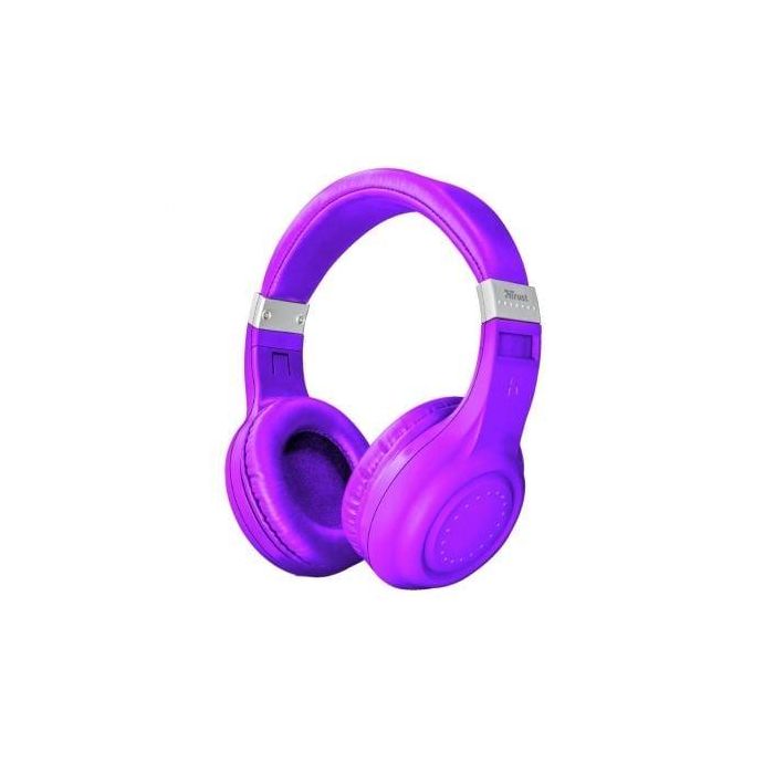 AURICULARES INALÁMBRICOS TRUST DURA NEÓN PURPLE - BLUETOOTH - GRAN CALIDAD SONIDO - FUNCIÓN MANOS LIBRES - PUEDEN USARSE CON CABLE JACK 3.5MM 0 AURICULARES INALÁMBRICOS TRUST DURA NEÓN PURPLE - BLUETOOTH - GRAN CALIDAD SONIDO - FUNCIÓN MANOS LIBRES - PUEDEN USARSE CON CABLE JACK 3.5MM 0