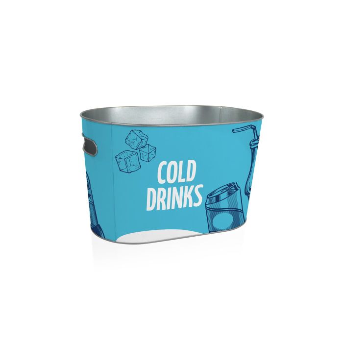 Inde Cubo de Hielo Oval Privilege, 10 Litros, Acero Inoxidable, 32.7 x 19.5 x 20 cm (8 Unidades) 2