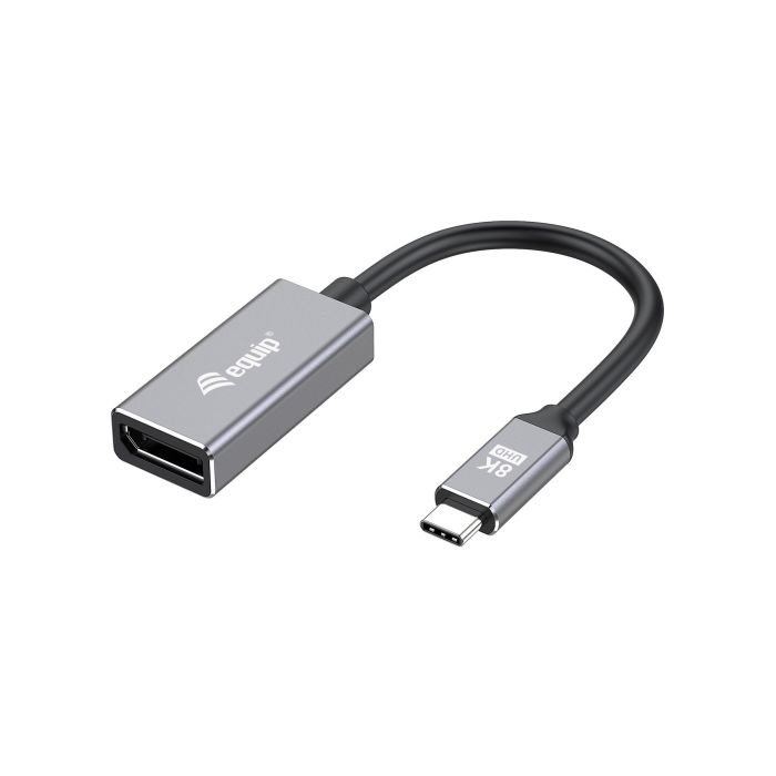 Equip Adaptador USB-C Macho a DisplayPort 1.4 Hembra 8K/30Hz Equip Adaptador USB-C Macho a DisplayPort 1.4 Hembra 8K/30Hz