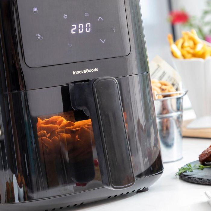 Freidora de Aire con Báscula InnovaGoods Fryinn Balance 5000 Negro 1500 W 5 L Acero Inoxidable 9 Freidora de Aire con Báscula InnovaGoods Fryinn Balance 5000 Negro 1500 W 5 L Acero Inoxidable 9