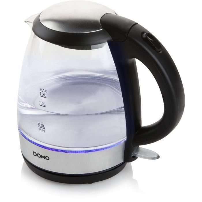 Domo DO9218WK Hervidor de cristal 2200 W 1,2 L con base giratoria 1