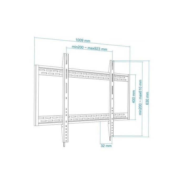 TooQ LP41130F-B soporte para TV 2,54 m (100") Negro 4 TooQ LP41130F-B soporte para TV 2,54 m (100") Negro 4