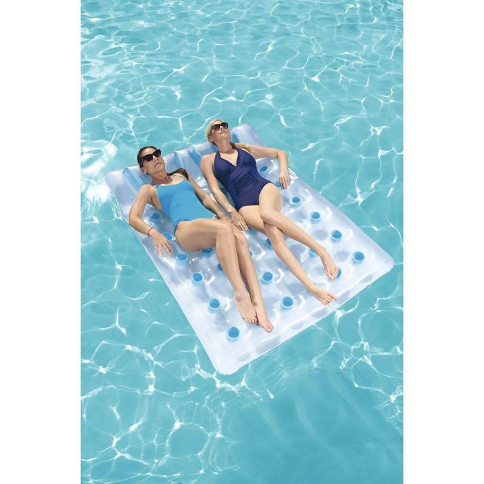 Bestway Colchoneta Doble Hinchable Vasos 193x142 cm Playa y Piscina 43055 6