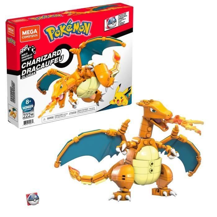 Mega Construx - Pokemon Dacofeu para construir - Ladrillos de construcción - A partir de 8 años