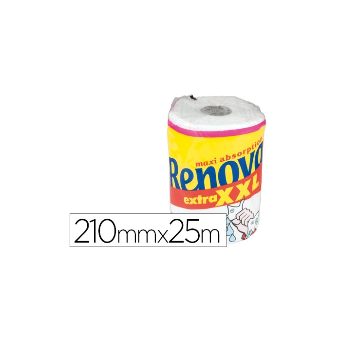 Renova Papel de Cocina XXL Maxi Ultra Absorbente 2 Capas 28.8 Metros Renova Papel de Cocina XXL Maxi Ultra Absorbente 2 Capas 28.8 Metros
