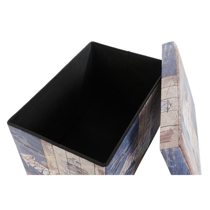 Caja Plegable Mediterraneo DKD Home Decor Multicolor 40 x 40 x 59 cm (2 Unidades) 1