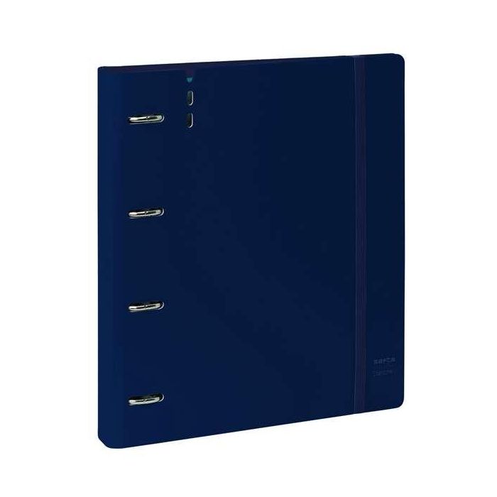 Carpeta Con Recambio Safta Din A4 Cuadro 5 mm Polipropileno Foam 4 Anillas 35 mm Azul Oscuro 2 Carpeta Con Recambio Safta Din A4 Cuadro 5 mm Polipropileno Foam 4 Anillas 35 mm Azul Oscuro 2