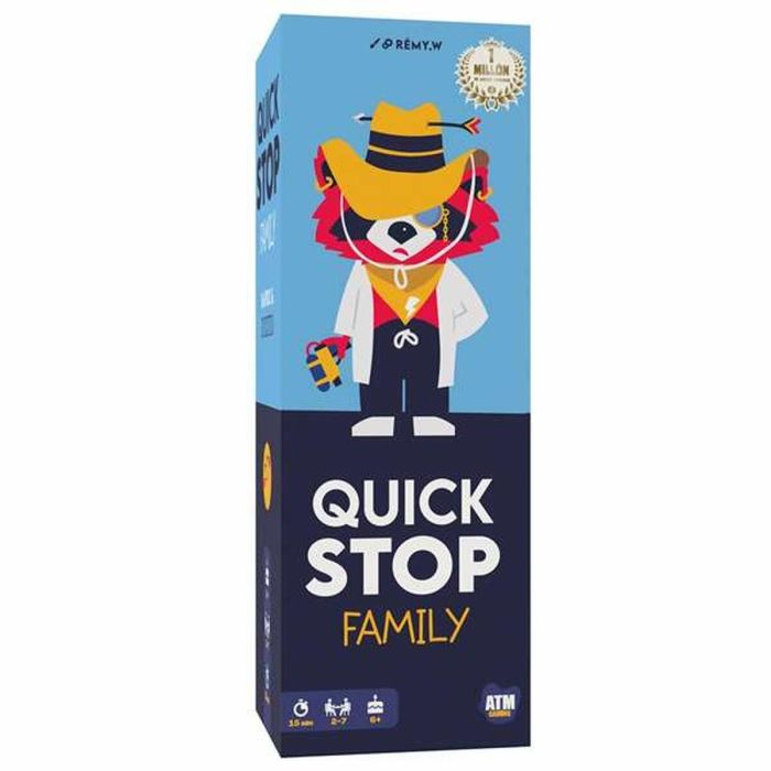 La Caja Quick Stop Family Juego de Mesa - 2-7 Jugadores, Edad 6+, 15 Minutos, 240 Situaciones, Agilidad Mental La Caja Quick Stop Family Juego de Mesa - 2-7 Jugadores, Edad 6+, 15 Minutos, 240 Situaciones, Agilidad Mental