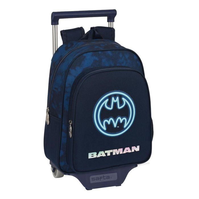 Mochila Escolar con Ruedas Batman Legendary Azul marino 27 x 33 x 10 cm Mochila Escolar con Ruedas Batman Legendary Azul marino 27 x 33 x 10 cm
