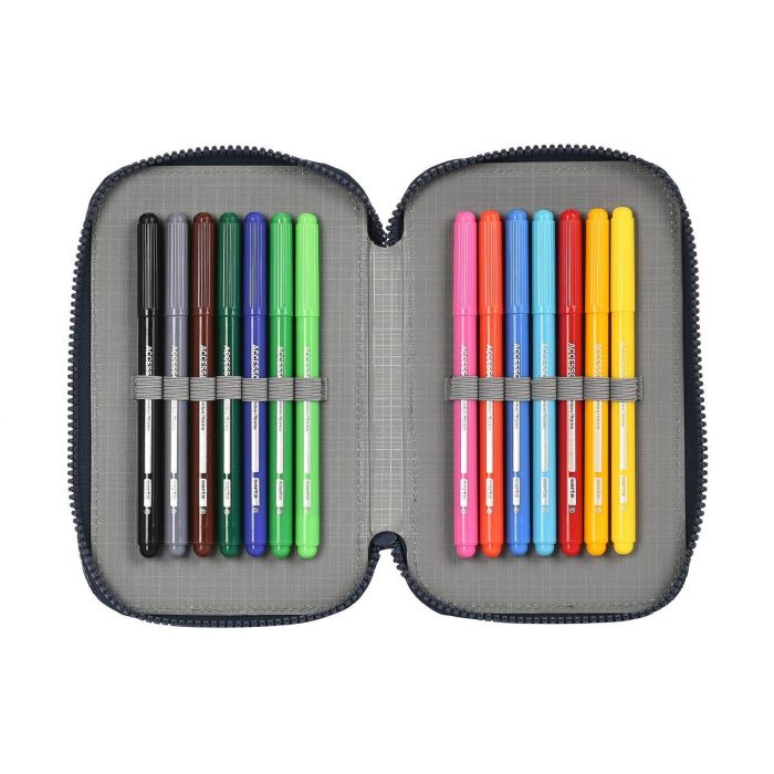 Estuche Escolar con Accesorios El Niño Bahia Azul 12.5 x 19.5 x 4 cm (28 piezas) 3