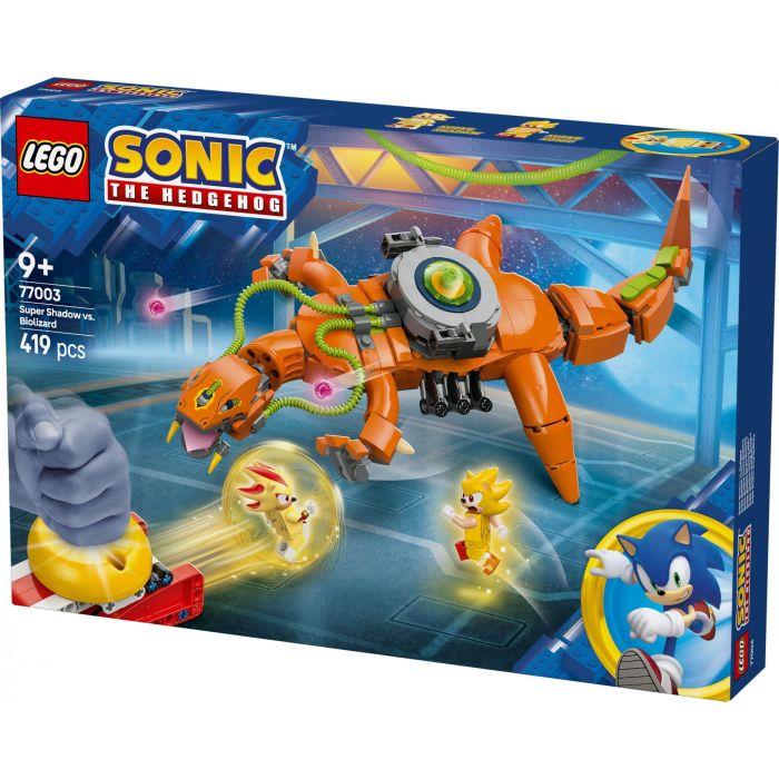 LEGO 77003 Set Construcción Sonic The Hedgehog Super Shadow Vs Biolizard, Esfera Velocidad, Minifiguras Super Sonic +9 Años 10 LEGO 77003 Set Construcción Sonic The Hedgehog Super Shadow Vs Biolizard, Esfera Velocidad, Minifiguras Super Sonic +9 Años 10