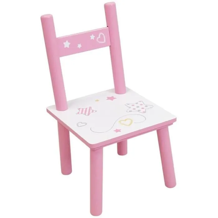 Fun House FUN3700057135270 Mesa y Silla Unicornio para Niños, Mesa: 41.5x61x42 cm, Silla: 49.5x31x31.5 cm 2