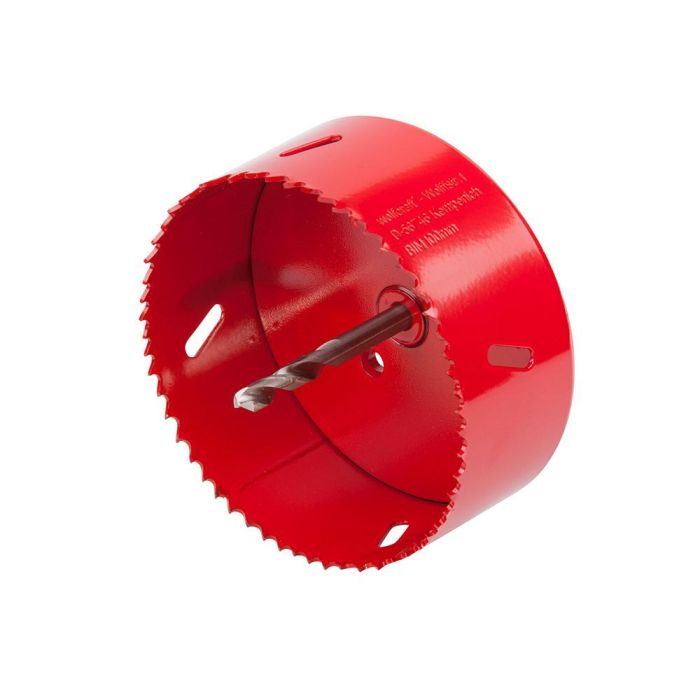 Wolfcraft Sierra de Corona Bimetal con Adaptador y Broca Piloto Ø100 mm