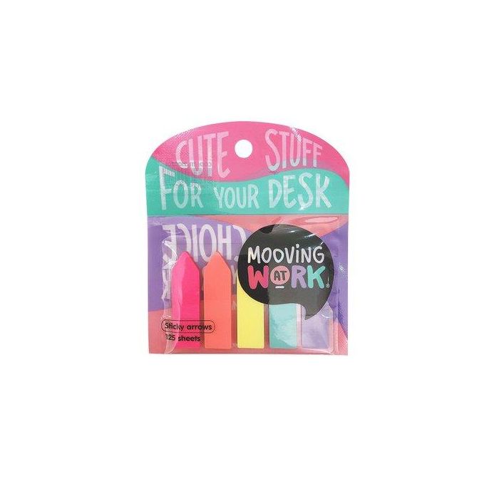 Banderitas Adhesivas Mooving Flechas Colores Blister De 5