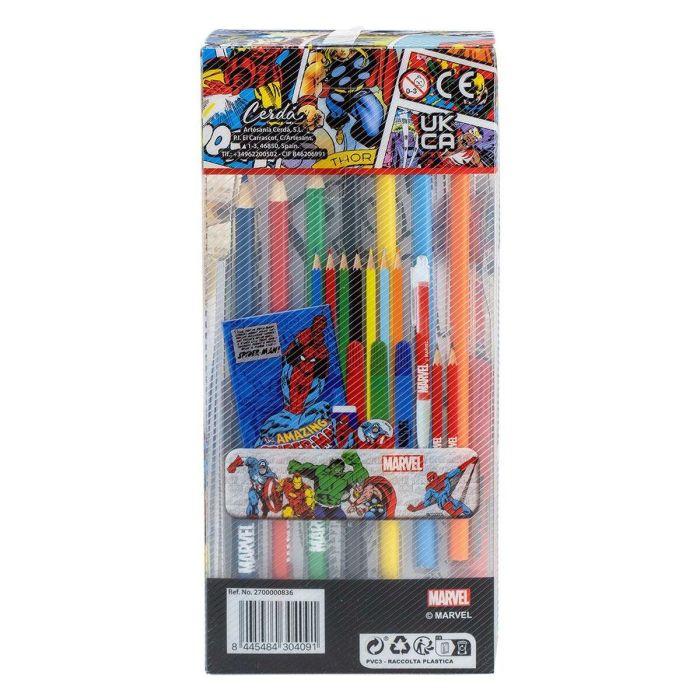 Set papelería coloreable marvel 3 Set papelería coloreable marvel 3