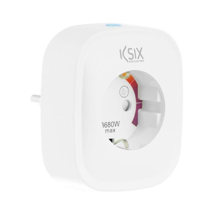 Enchufe Inteligente KSIX Smart Energy Slim WiFi 250V Blanco 12