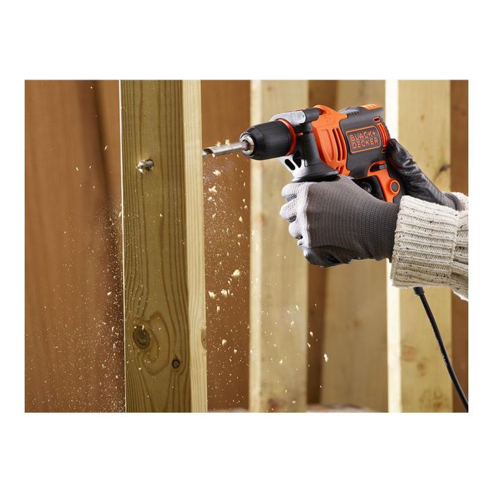 Black+Decker Taladro percutor 710W BEH710K-QS con empuñadura lateral, maletín y brocas 5 Black+Decker Taladro percutor 710W BEH710K-QS con empuñadura lateral, maletín y brocas 5
