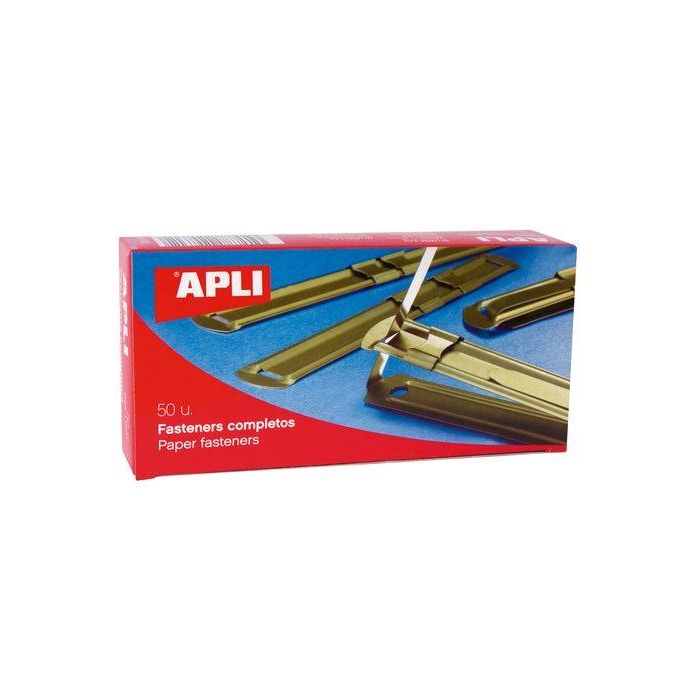 Apli Fasteners Metálicos Completo Dorado 50 Fastener