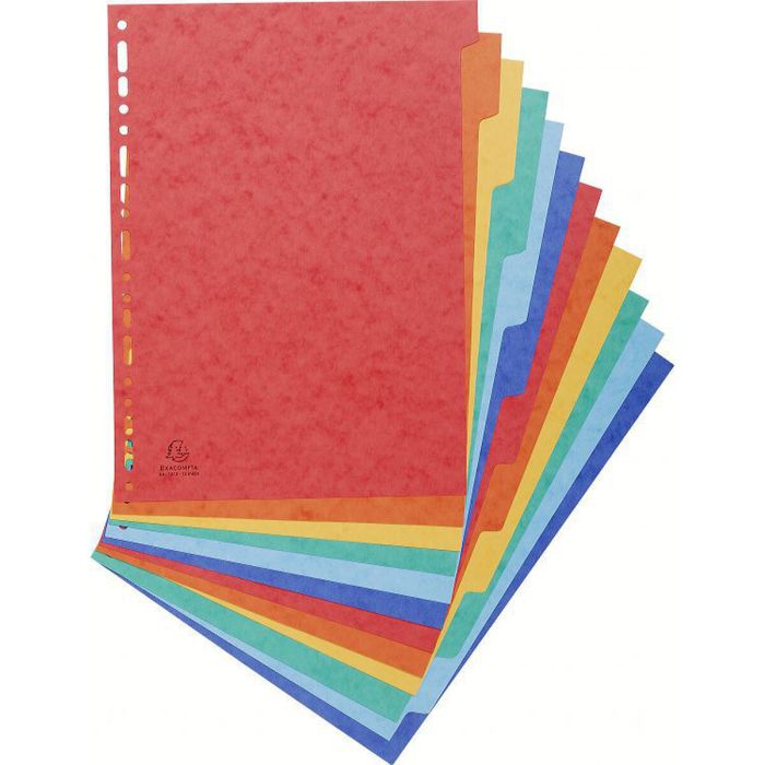 Separadores Exacompta A4 Multicolor (25 Unidades) (12 Unidades) 6