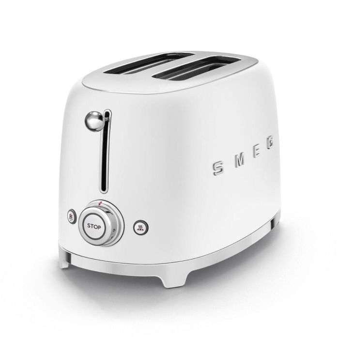 Smeg Tostadora 2X2 Estilo Años 50 Blanco Mate TSF01WHMEU 1 Smeg Tostadora 2X2 Estilo Años 50 Blanco Mate TSF01WHMEU 1