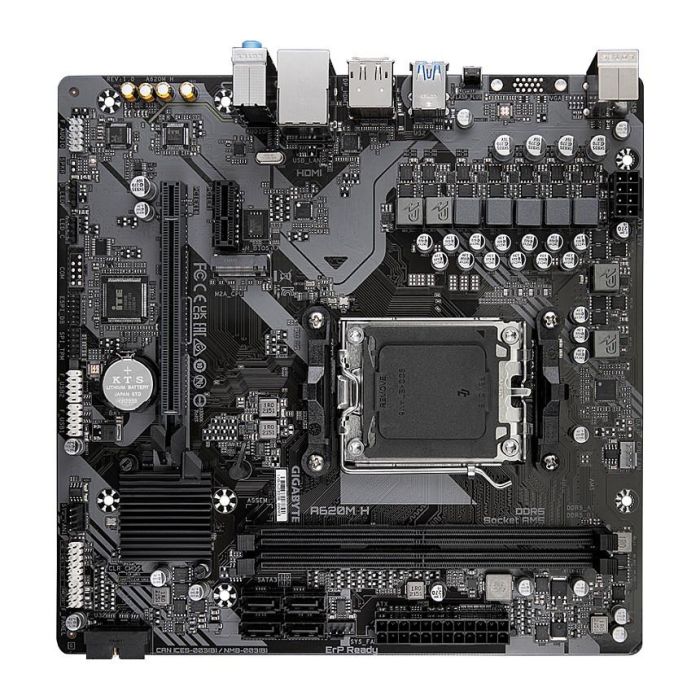 Gigabyte Placa Base A620M H AMD A620 Socket AM5 Micro ATX 9MA62MH-00-G12 DDR5 3