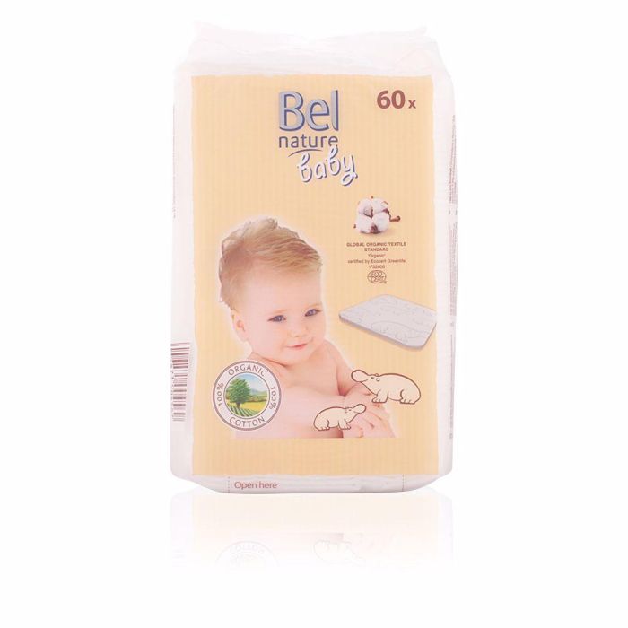 Bel NATURE BABY Maxi Discos Algodón 100% Orgánico ECOCERT para Bebé, Limpieza Facial, 60 Piezas Bel NATURE BABY Maxi Discos Algodón 100% Orgánico ECOCERT para Bebé, Limpieza Facial, 60 Piezas