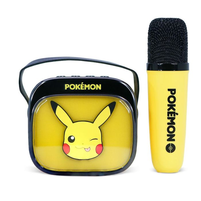 Altavoz y Micro Karaoke LED Pikachu Pokemon 6
