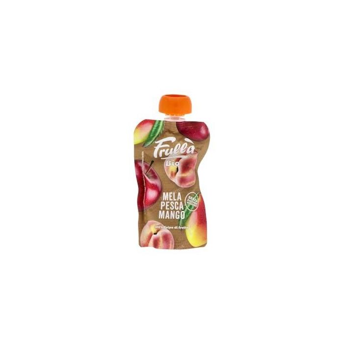 FRULLA Puré de Manzana Melocotón Mango Bio 18 Uds X 100Gr