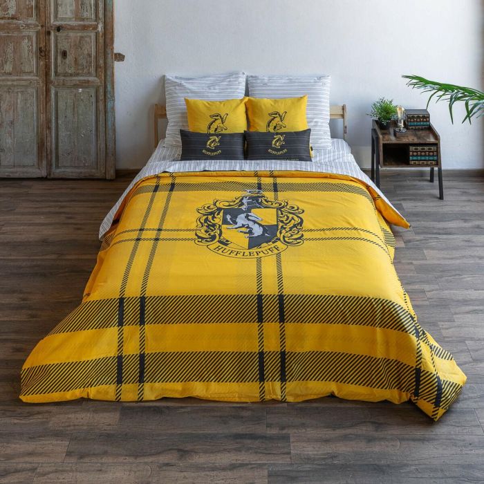 Funda Nórdica Harry Potter Classic Hufflepuff Multicolor 175 Hilos 240 x 220 cm Cama de 150/160 2