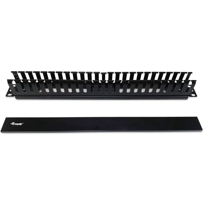 Equip 19" Kabelmanagement Panel Ausstattung schwarz 1 Equip 19" Kabelmanagement Panel Ausstattung schwarz 1
