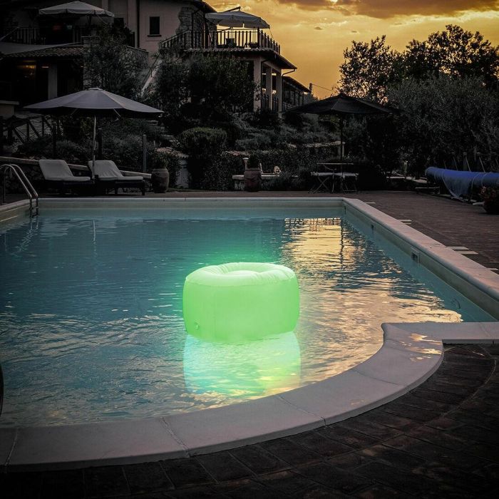 Pack Sillón Hinchable con LED Multicolor y Asiento Hinchable con LED Multicolor y Mando a Distancia InnovaGoods 25