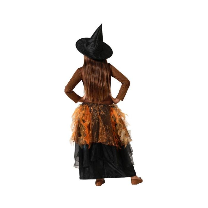 Disfraz Bruja Marrón Vestido Niña Con Sombrero 10-12 Años 2 Disfraz Bruja Marrón Vestido Niña Con Sombrero 10-12 Años 2
