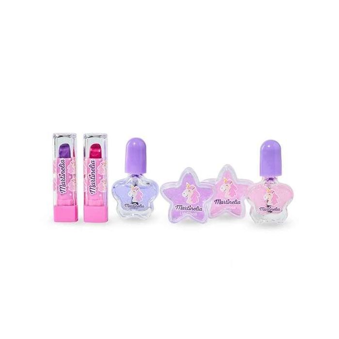Aquarius Cosmetic Martinelia Little Unicorn Face Box, 2 Esmaltes, 2 Bálsamos, 2 Pintalabios, 3+ Años, Inglés, Español, Francés, Portugués, Italiano 1