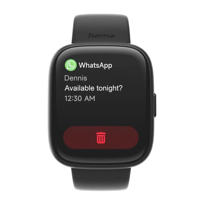 Smartwatch Hama 00178640 Negro 1,65" 46 mm 16