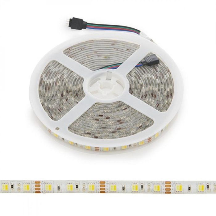 Tira de 60 LEDs 72W 4.000Lm CRI85 6000ºK SMD5050 12VDC IP65 Cálido/Frío x5M 40.000H [CA-5050-12V-CWWW-IP65]-Cálido/Frío 1