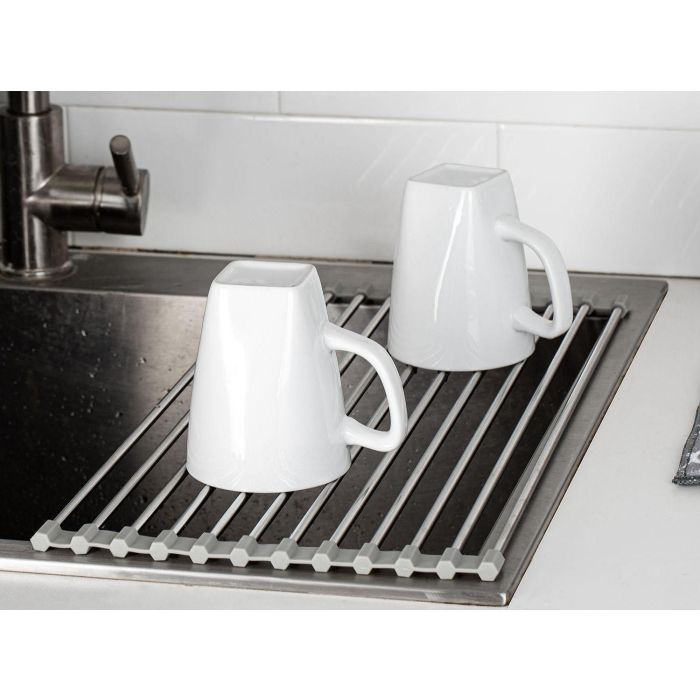 Escurridor de acero para fregadero Inde 46.5x23.5 cm (12 Unidades) 5 Escurridor de acero para fregadero Inde 46.5x23.5 cm (12 Unidades) 5