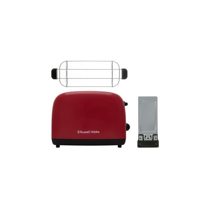 Tostadora Colour Plus 2 Ranuras Cortas Rojo RUSSELL HOBBS 26554-56 8