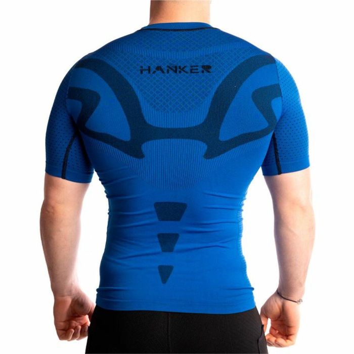 Camiseta de Manga Corta Hombre Hanker Azul 3