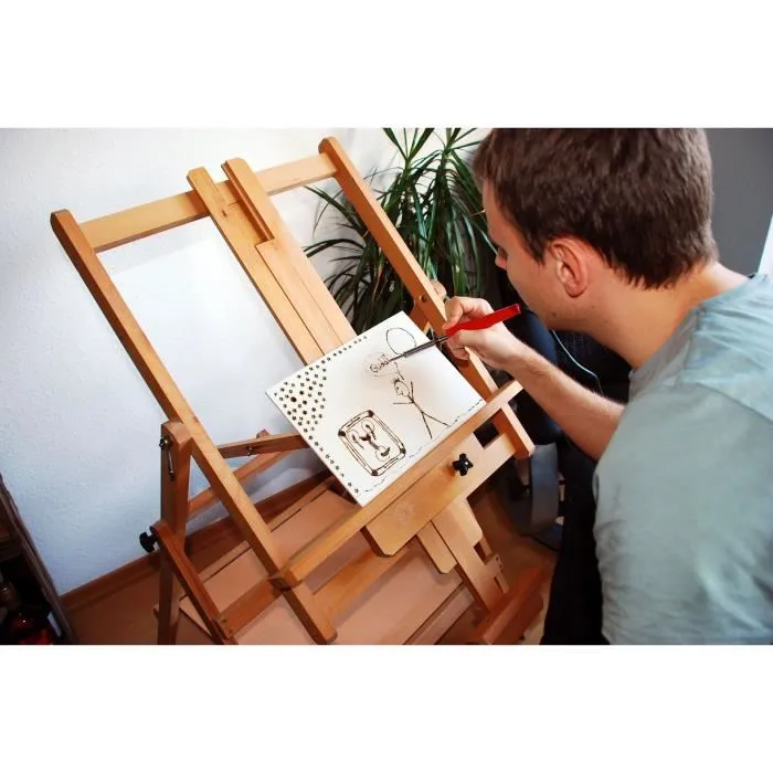 Rothenberger Juego completo de pirograbado Rojo para madera, cuero, corcho, con accesorios para trabajos creativos 1 Rothenberger Juego completo de pirograbado Rojo para madera, cuero, corcho, con accesorios para trabajos creativos 1