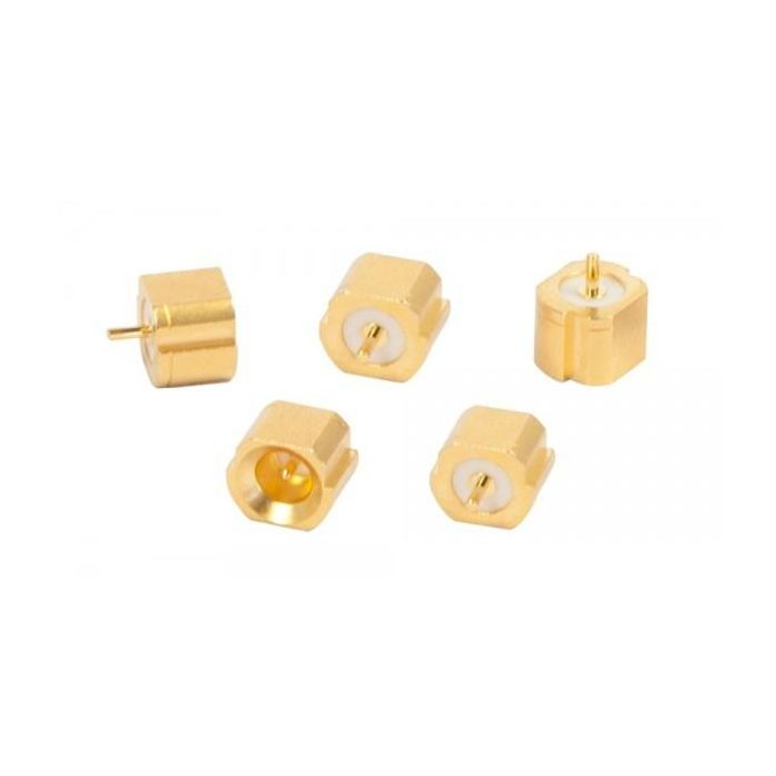 ALLNET Portadora de conectores Brick’R’knowledge P-SMP Stecker, compatible con ALLNET, color Oro, 5 unidades