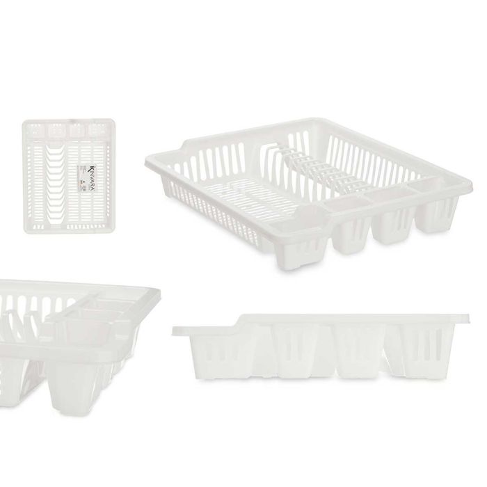 Escurridor Plato Plastico Grande Blanco Kinvara 46X8CM (12 Unidades) Escurridor Plato Plastico Grande Blanco Kinvara 46X8CM (12 Unidades)