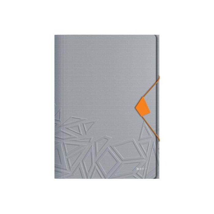 Carpeta De Gomas Y Solapas Leitz Urban Chic Pp A4 Gris (Set de 10)