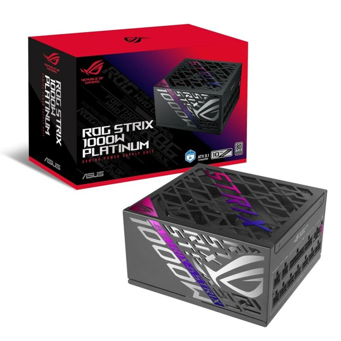 Fuente de Alimentación Asus 90YE00W1-B0NA00 ATX 1000 W 80 PLUS Platinum 3 Fuente de Alimentación Asus 90YE00W1-B0NA00 ATX 1000 W 80 PLUS Platinum 3