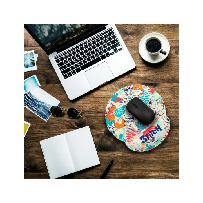 Wondee Alfombrilla Ratón Lilo & Stitch Ergonómica con Reposamuñecas de Gel Antideslizante 250x20x230 mm 1