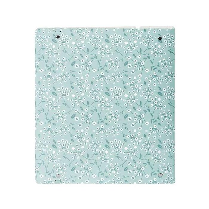 Carpeta Con Recambio Safta Din A4 Cuadro 5 mm Polipropileno Foam 4 Anillas 35 mm Estampados Floral Azul 1 Carpeta Con Recambio Safta Din A4 Cuadro 5 mm Polipropileno Foam 4 Anillas 35 mm Estampados Floral Azul 1