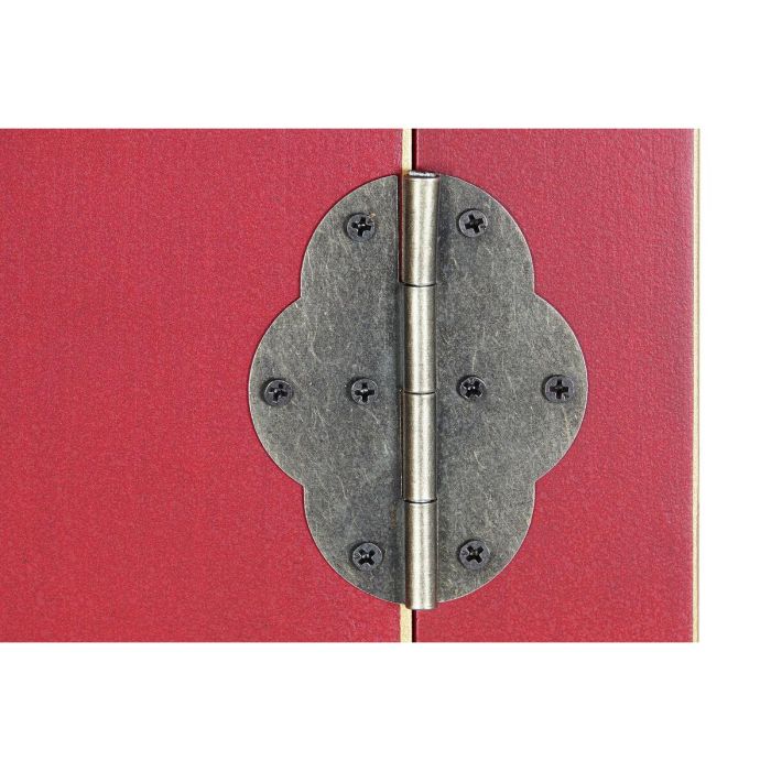DKD Home Decor Armario Oriental Rojo de Madera de Abeto y MDF, 186.2 x 85.5 x 50.5 cm 4 DKD Home Decor Armario Oriental Rojo de Madera de Abeto y MDF, 186.2 x 85.5 x 50.5 cm 4