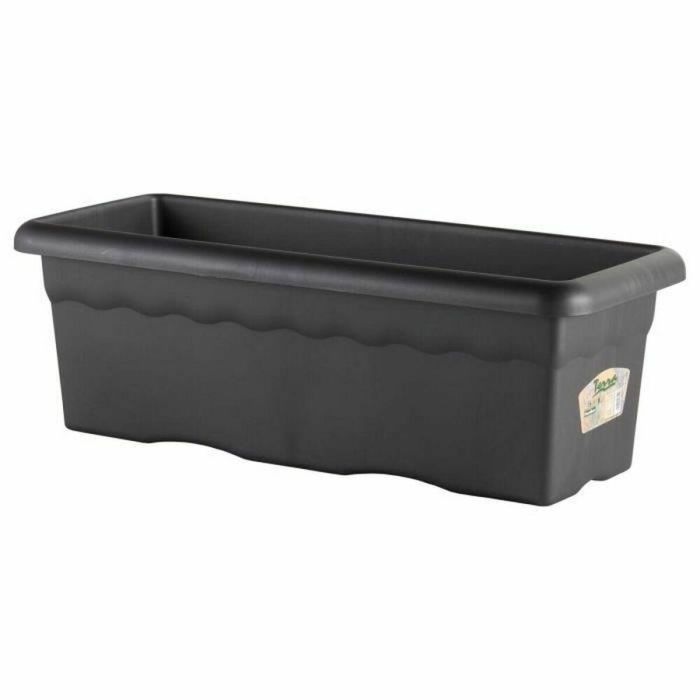 PLASTIKEN Jardinera rectangular - 80 X 26 cm - Antracita PLASTIKEN Jardinera rectangular - 80 X 26 cm - Antracita