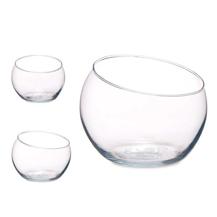 Pecera de Cristal Giftdecor 19x16x19 cm - Transparente (6 Unidades) Pecera de Cristal Giftdecor 19x16x19 cm - Transparente (6 Unidades)